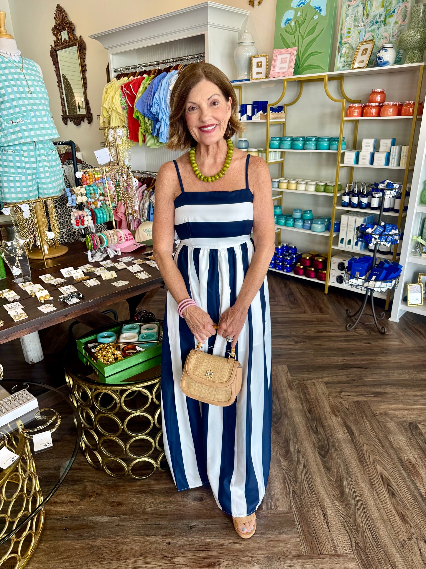 Saylor Striped Maxi Dress