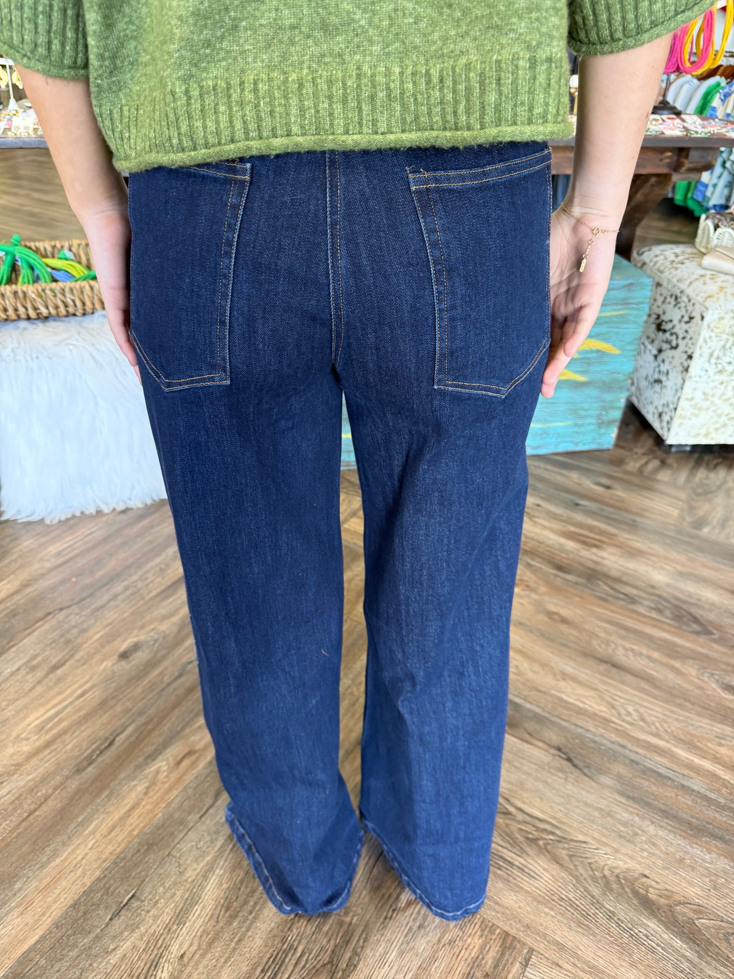 High Waisted Wide Leg Jeans