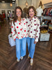 Dotted Top: Burgandy
