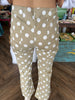 Flare Dotted Pants: Taupe