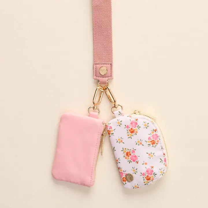 Dynamic Duo Pouch Wristlet-Endless Daydream Cream