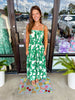 Evergreen Flower Tank Dress