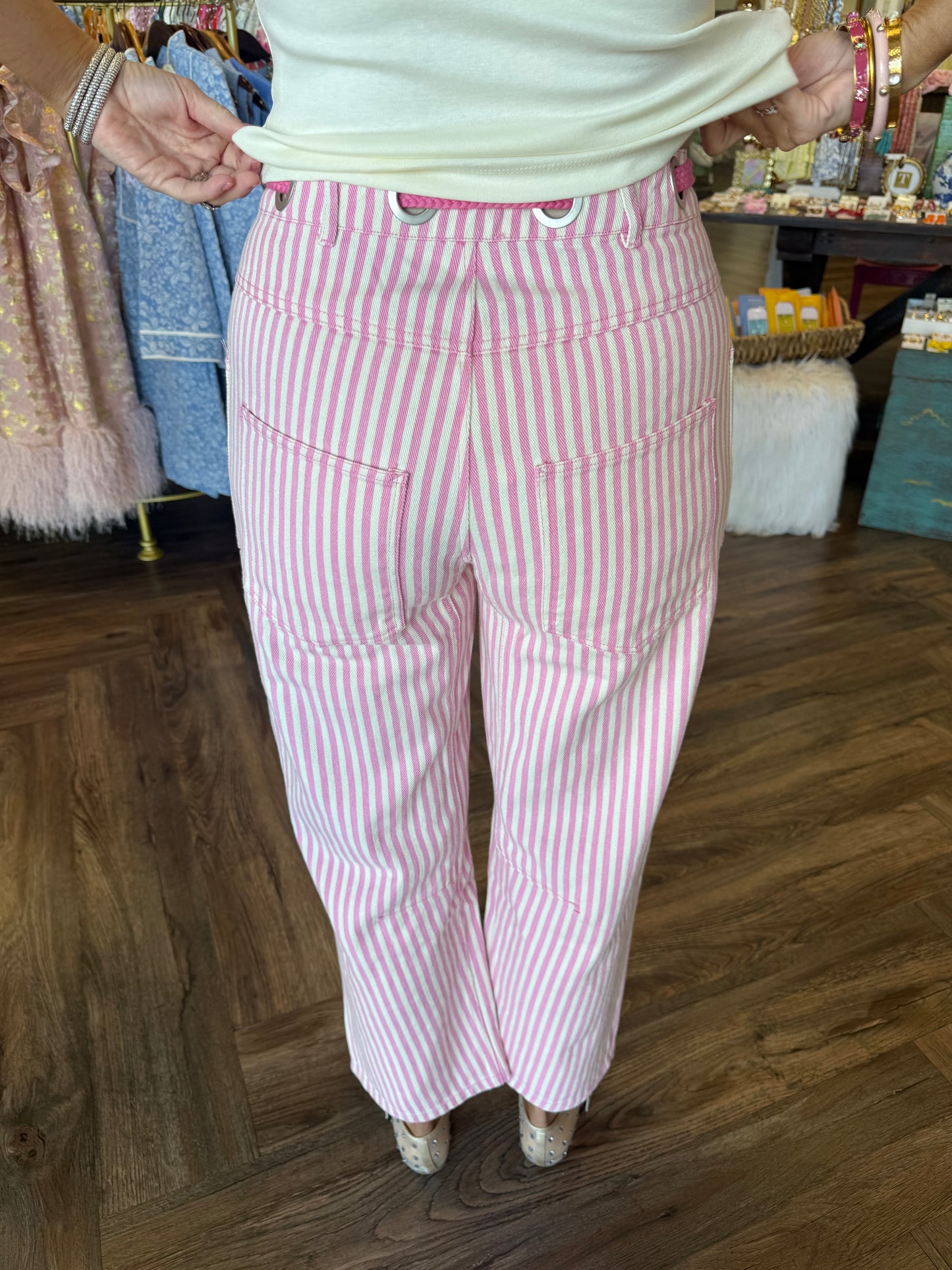 Pink Drawstring Pants