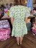 Aylin Green Eyelet Dress