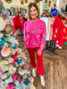 Christmas Ormament Sweater: Pink