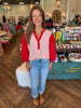 Classic Stripe Top- Red