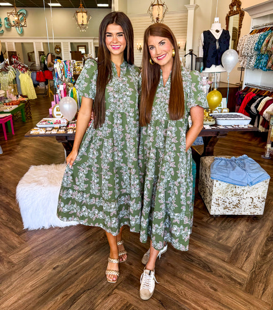 Mary Square Kinsley Dress: Secret Garden