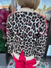 Red Band Cheetah Sweater