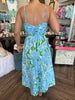 Sweetheart Tropical Midi Dress