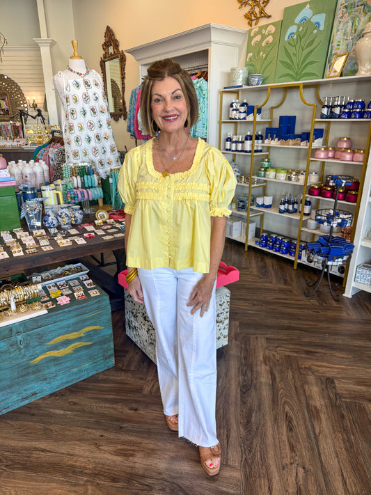 Anna Top: Yellow