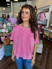 Basic Striped Top: Pink