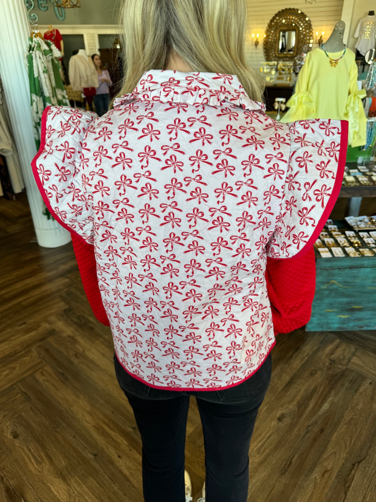 Red Bow Vest