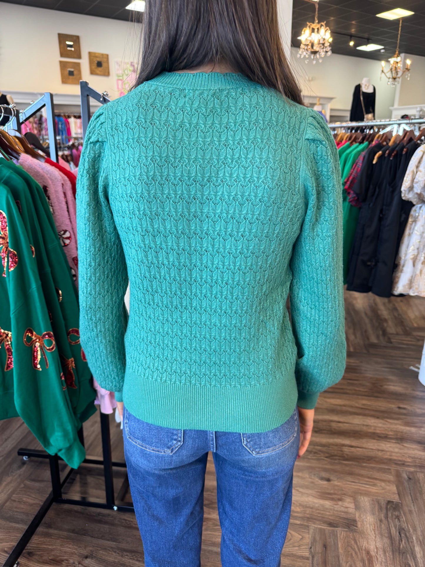 Sea Green Sweater