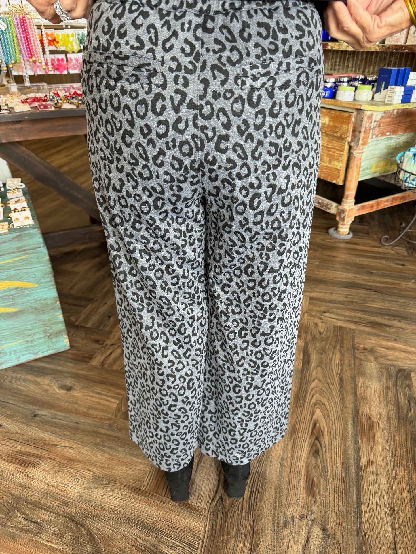 Charcoal Cheetah Pants