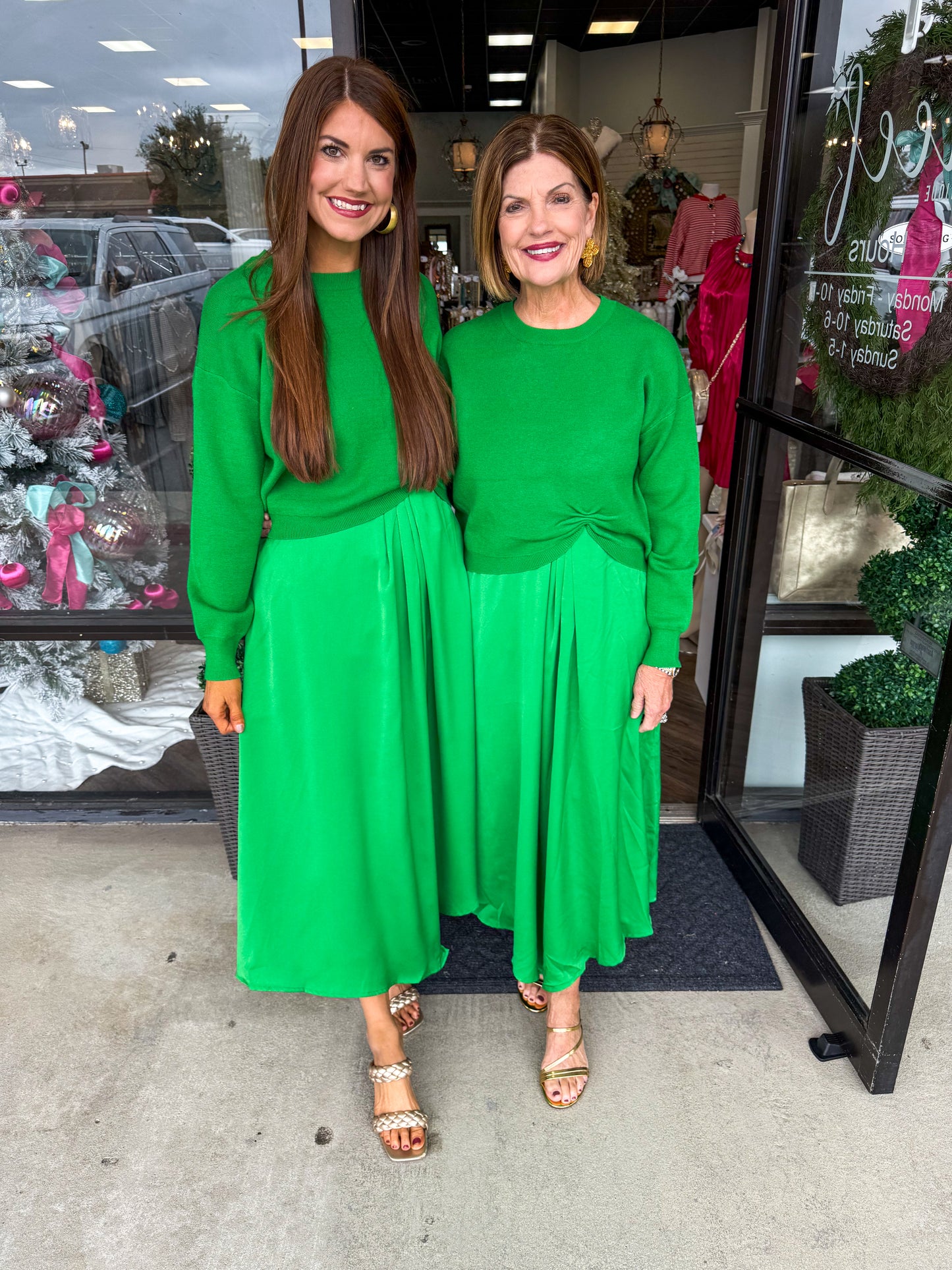 Layered Sweater Midi Dress