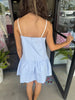 Stitch Tank Dress: Blue