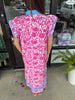 Trim Rose Midi Dress: Pink