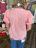 Elegance Embroidery Top: Pink