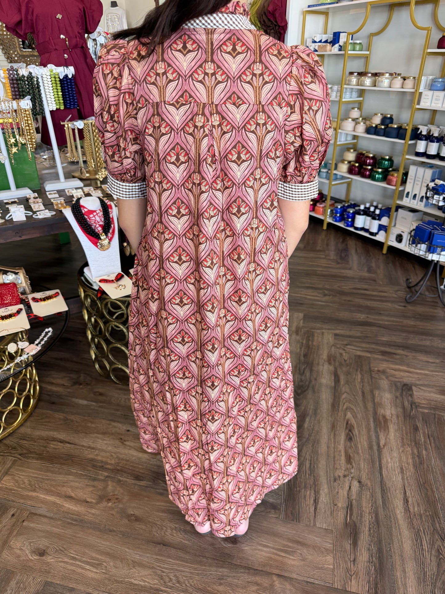 Pink Tulip Midi Dress