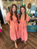 Orange & Pink Maxi Dress