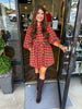 Pumpkin Plaid Dress