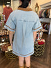 Corduroy Denim Mini Dress