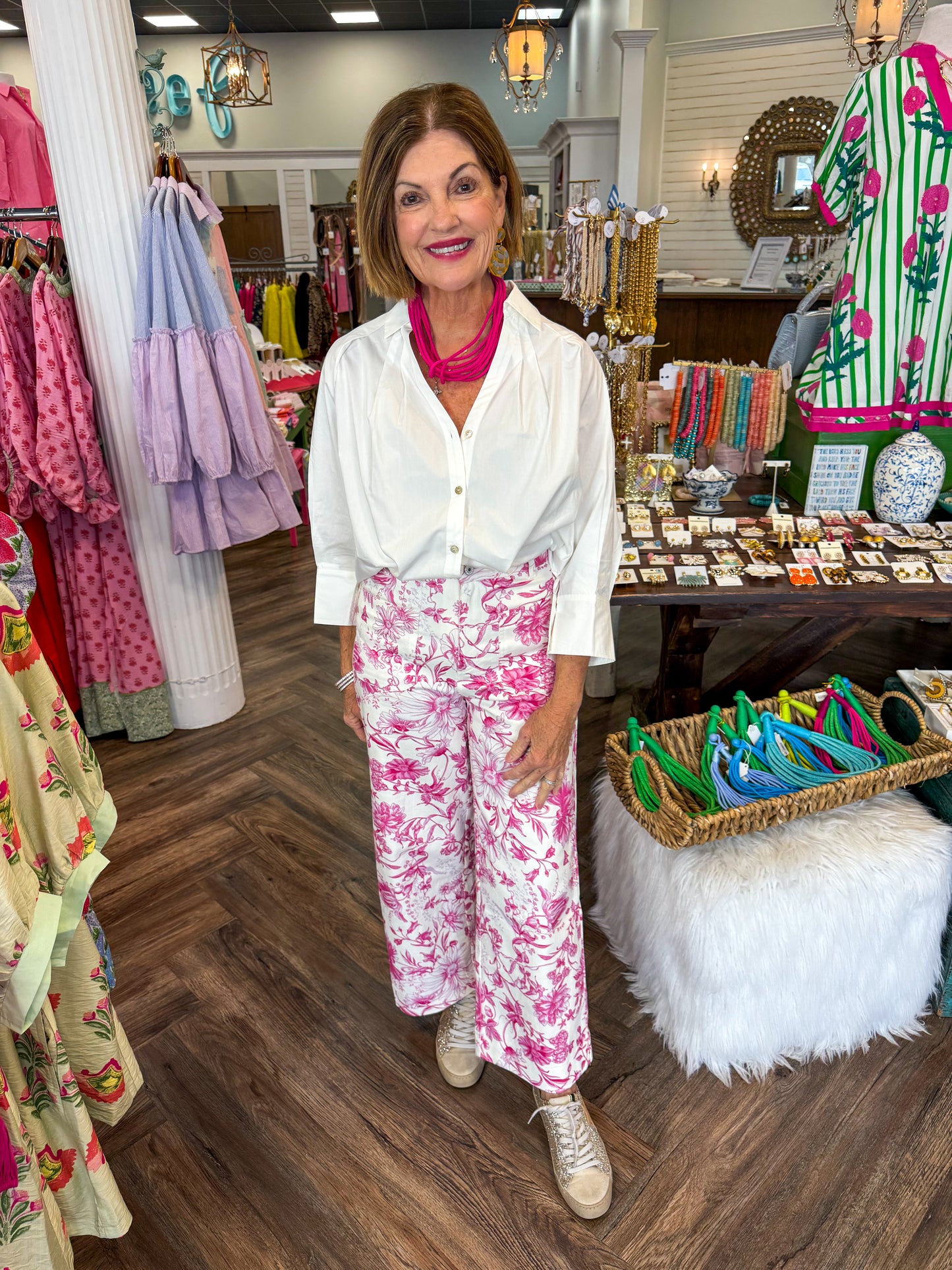 Sassy Pink Floral Pants