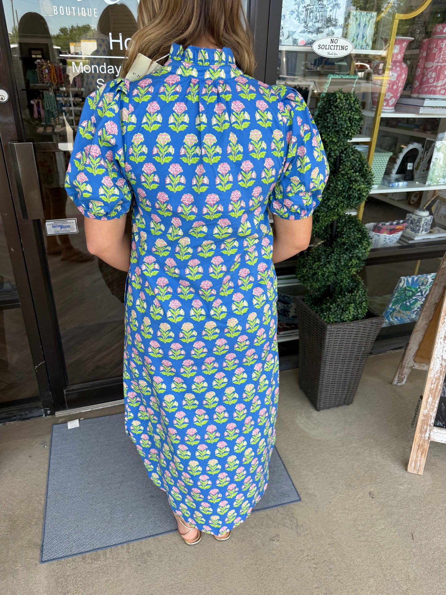 Royal Palace Garden Midi Dress