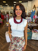 Nikki Off White Sweater Top