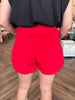 Pintucked Button Shorts