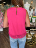Fun Fringe Top: Fuchsia