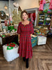 Merry Plaid Maxi Dress
