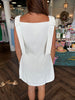 Newlywed Bow Sleeve Mini Dress