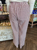 Drawstring Burgandy Pants