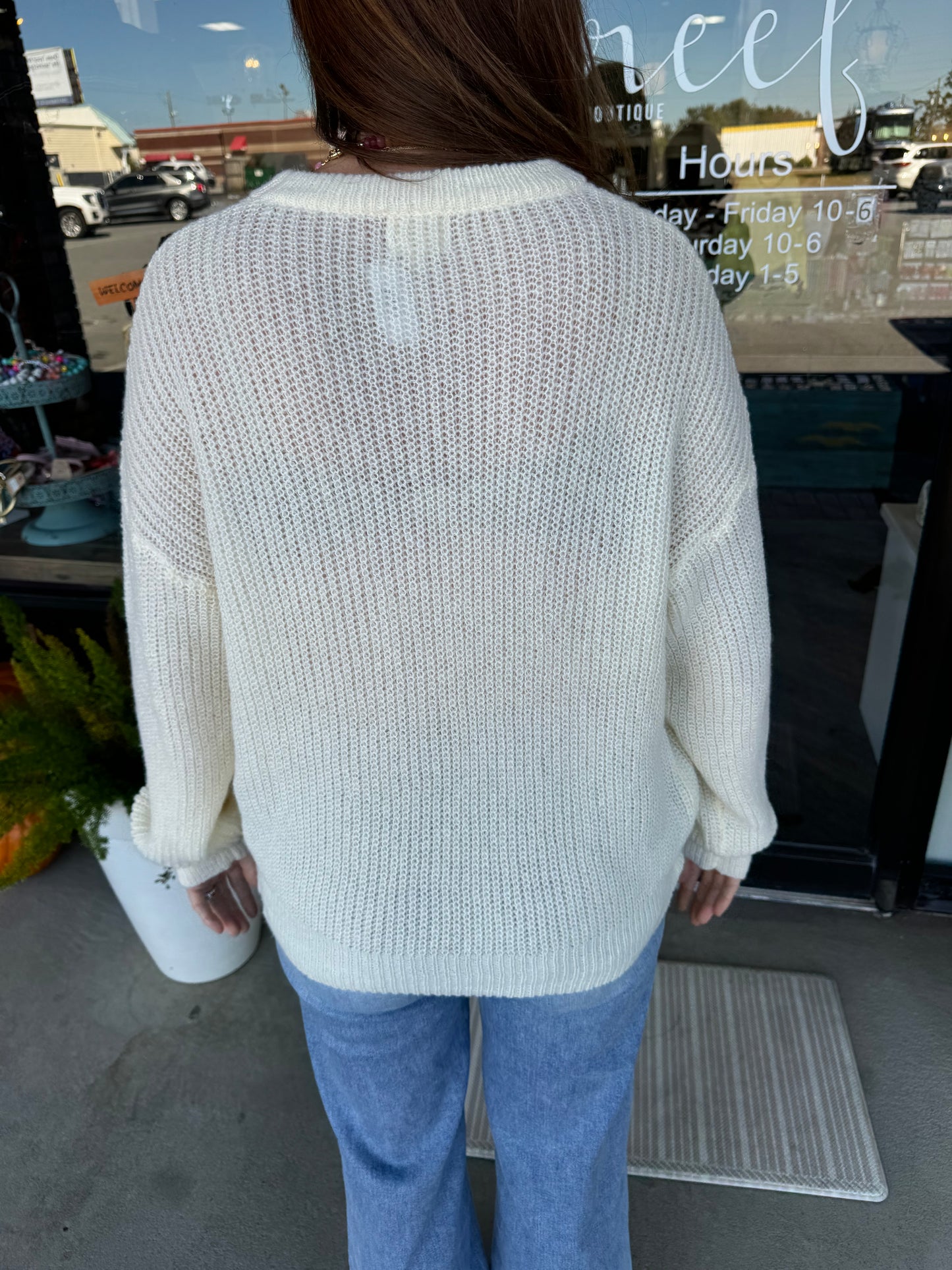 Cream Pumpkin Sweater