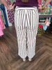 Must Have Stripe Pants: Maroon