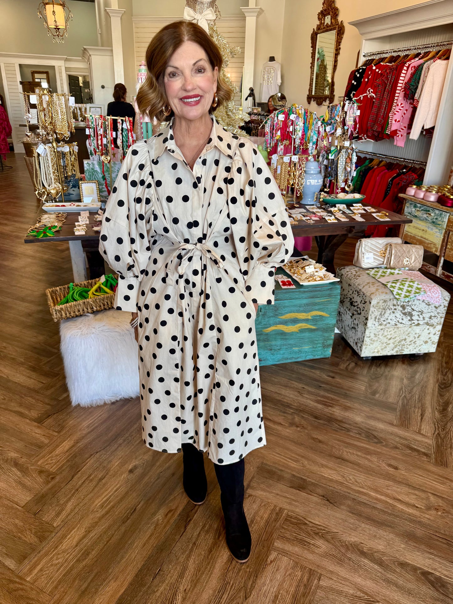 That Polka Dot Midi Dress