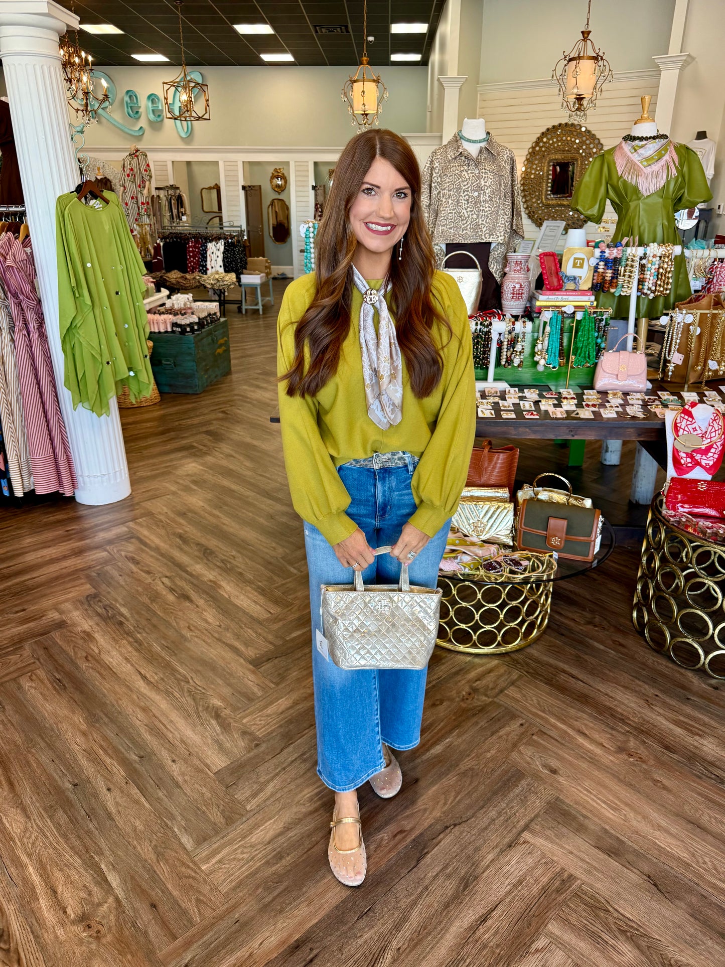 Martini Olive Middle Seam Sweater