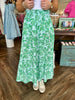 Mary Square Island Green Skirt