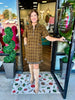 Falling For Plaid Dress