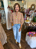 Mary Square Tamryn Top: Wings Coral
