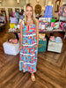 Exclusive Stripe Midi Dress