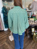 Green Plaid Top