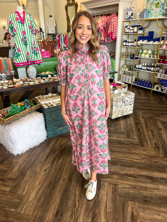 Nanci Ruffle Petal Midi Dress