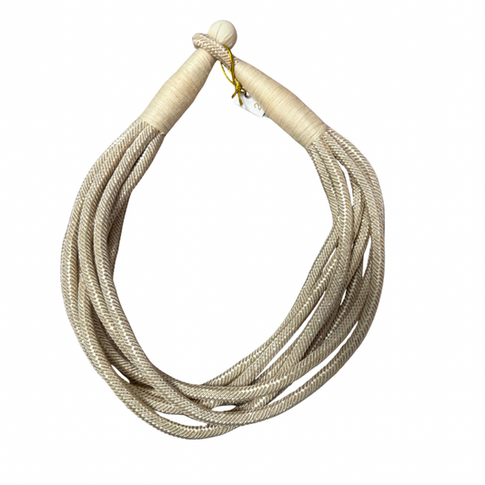 Light Taupe Rope Necklace