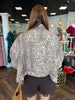 Cheetah Denim Cape Jacket