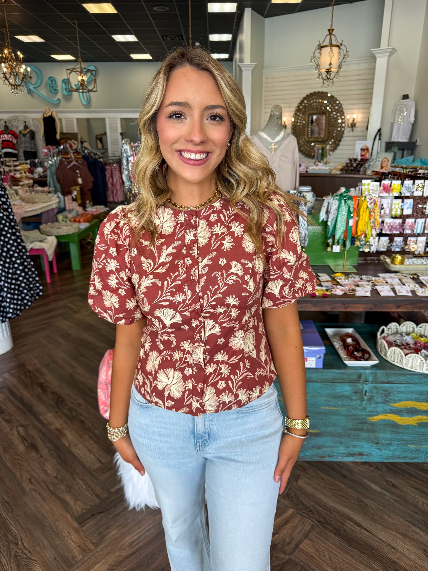 Fall Flowers Top