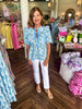Hydrangea Top: Blue