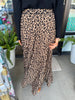 Maxi Leopard Pleated Skirt