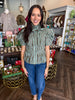 Mint Chocolate Stripe Top